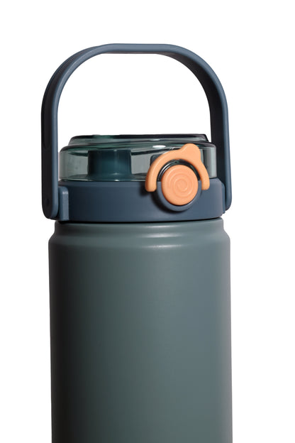 Titan Dual Sipper Flask – 1200ml (Straw + Tilt Cap) - Elegant Blue